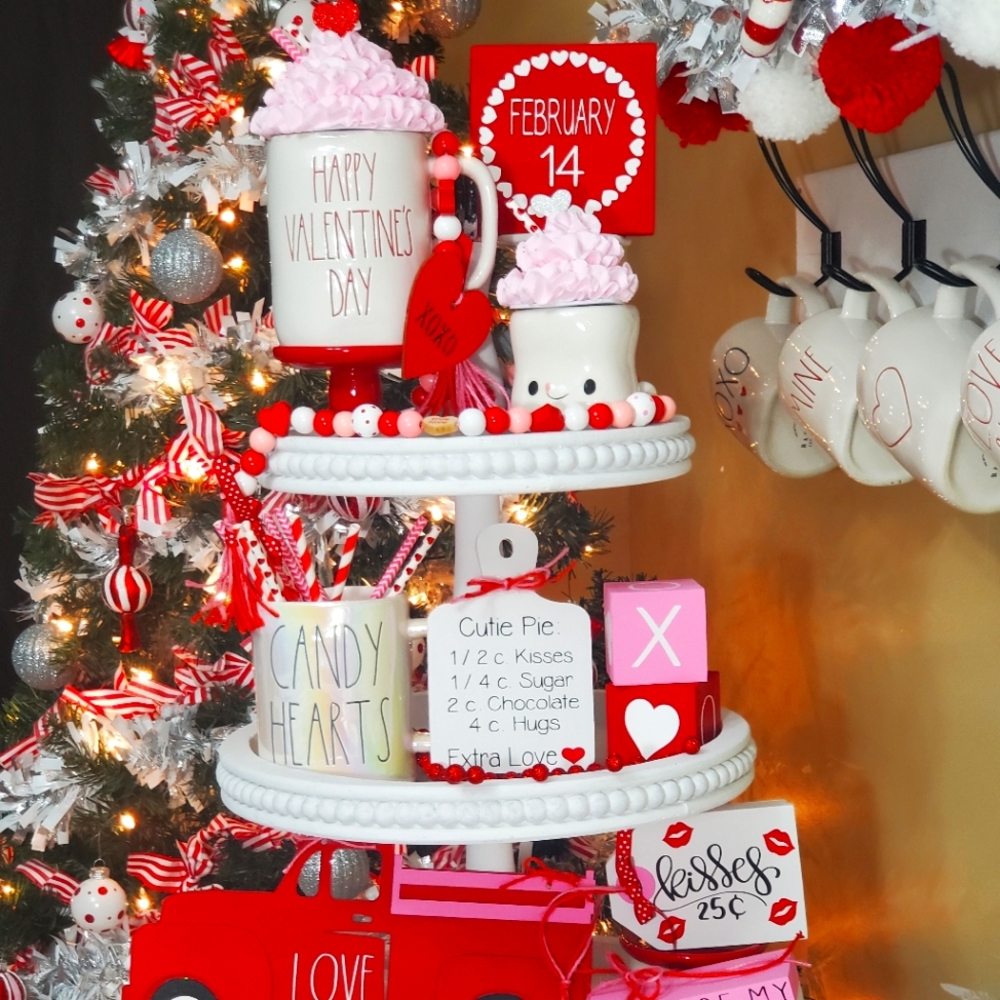 Set of 10!! Valentines tray fillers for Rae Dunn and Valentines Displays